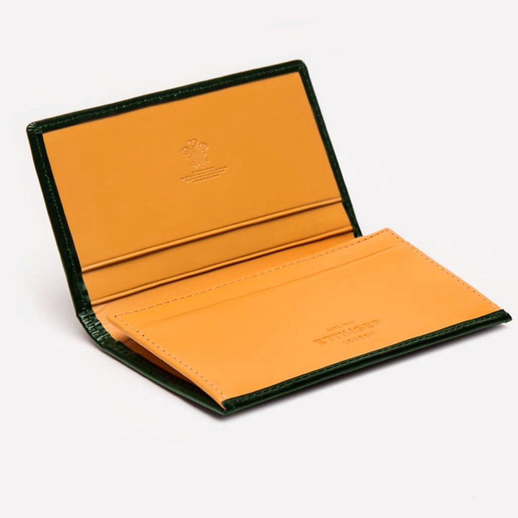 Bridle Visiting Card Case (Green) - onlybrown