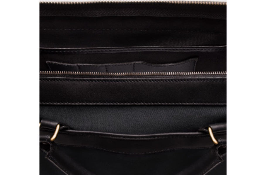 Wimbledon Briefcase - Black - onlybrown