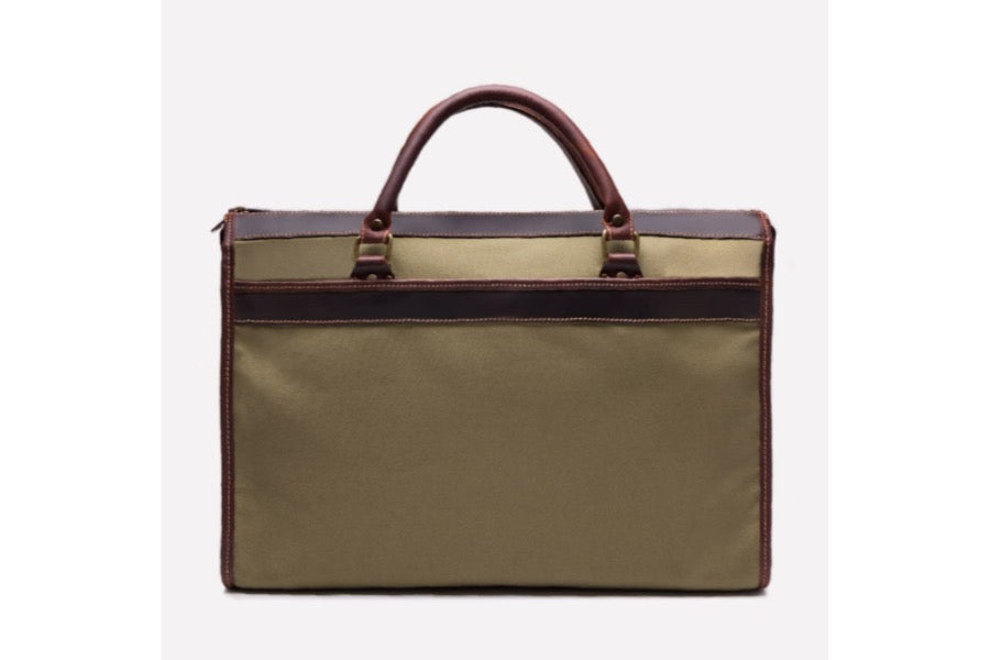 Wimbledon Briefcase - Olive - onlybrown