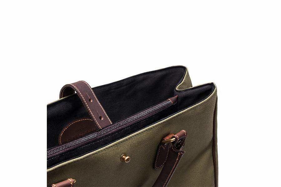 Piccadilly Canvas Tote - Olive - Bags