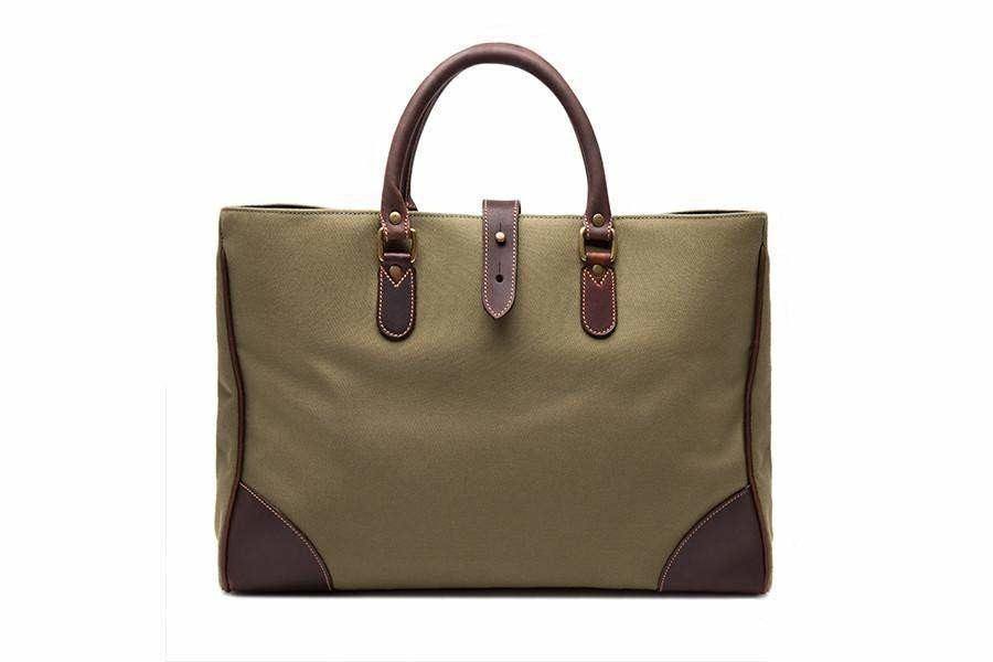 Piccadilly Canvas Tote - Olive - Bags