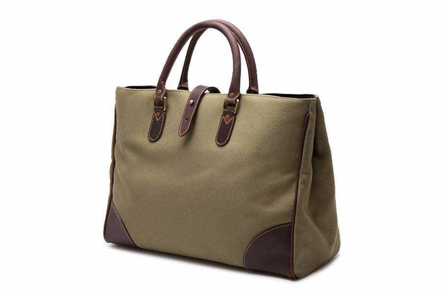 Piccadilly Canvas Tote - Olive - Bags