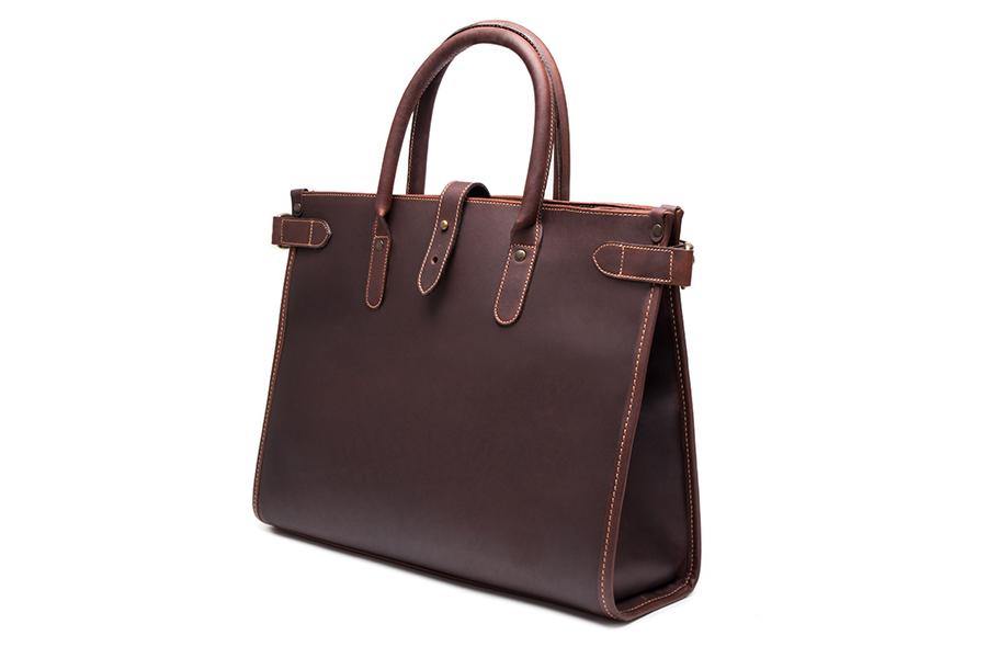 Chelsea Leather Tote - Havana - onlybrown