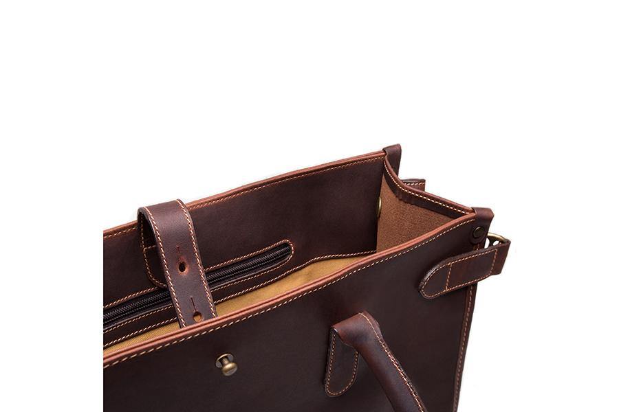 Chelsea Leather Tote - Havana - onlybrown